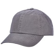 a gray baseball cap on a white background