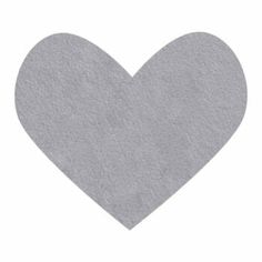 a gray heart shape on a white background