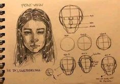 Face Proportions, Drawing Tutorial Face, Art Tools Drawing, Sketches Tutorial, Different Angles, Easy Drawings Sketches, Realistic Art, Hand Art Drawing, Anatomy Art