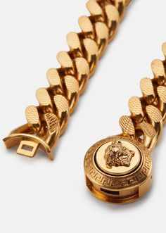 Versace Medusa Chain Bracelet for Men | US Online Store Mens Bracelet Gold Jewelry, Versace Jewelry, Gold Chain Design, Mens Gold Jewelry, Mens Gold Bracelets, Gold Chains For Men, Brass Bracelet, Expensive Jewelry, Versace Men