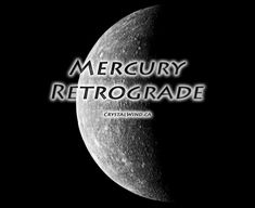 the moon is shown in black and white with words that read,'mercurry retro