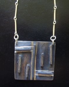 Geometric Modern Art, Cold Connections, Modern Geometric Art, Linear Pendant, Crown Jewels, Contemporary Jewelry, Metal Necklaces, Art Jewelry, Soldering