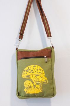 100% cotton made in nepal Rectangular Shoulder Bag With Mushroom Print For Everyday Use, Rectangular Mushroom Print Shoulder Bag For Everyday Use, Everyday Rectangular Shoulder Bag With Mushroom Print, Spirit Bags, San Gabriel, Sling Bags, Oct 31, Long Beach, Free Spirit