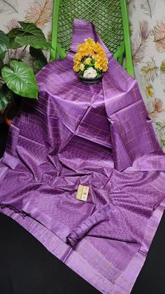 👑100%pure exclusive desi tassar silk sarees body full woven checks 100%silk with Silk mark tag Very good quality Length 6.50mtr with plain blouse piece  🌼Comes with silk mark satisfied tag 🌼All ar real pictures  🌼 Handloom sarees  🌼 hand stock Ready to dispatch 🍁 🌼Please note only dry cleans Purple Raw Silk Handloom Saree, Purple Handloom Tussar Silk Blouse Piece, Purple Tussar Silk Handloom Traditional Wear, Purple Handloom Tussar Silk Traditional Wear, Semi-stitched Slub Silk Handloom Saree, Purple Handloom Tussar Silk Saree, Purple Handloom Katan Silk Pre-draped Saree, Purple Slub Silk Saree For Puja, Purple Slub Silk Traditional Wear With Zari Weaving