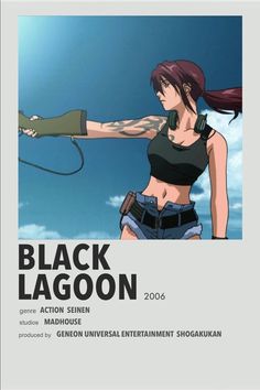 Black Lagoon Poster, Black Lagoon Manga, Animes List, Revy Black Lagoon, Anime Prints, Black Lagoon Anime, Anime Earrings