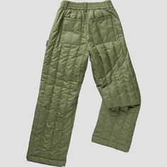 Our cold-weather commutes get a toasty boost with some help from the Backcountry Oakbury Synthetic Quilted Pant. We crafted these chic adventure pants with a durable polyester fabric, toasty Primaloft Black insulation, and fully recycled materials to help us carry on with some eco-friendly peace of mind. Winter Utility Nylon Parachute Pants, Winter Utility Wide Leg Bottoms, Khaki Bottoms With Elastic Waistband For Winter, Winter Parachute Pants With Pockets For Outdoor Activities, Winter Full-length Solid Cargo Pants, Functional Nylon Parachute Pants For Winter, Winter Solid Color Full-length Cargo Pants, Winter Outdoor Bottoms With Cargo Pockets, Winter Utility Parachute Pants In Khaki