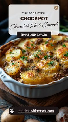 the best ever crockpot cheesy potato casserole recipe is simple and savory