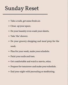 Self Care Sunday #bestandbeautifulyou #linkinbio #entrepreneur #embracethejourney #keepthefaith #reset #selfcare Disappear In One Month, Sunday Rest, Weekly Reset, Sunday Reset, Sunday Routine, Writing Therapy, Get My Life Together, Positive Self Affirmations