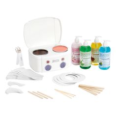 Sunless Tanning & Waxing Equip Satin Smooth Double Wax Warmer Kit Esthetician Room Supplies, Wax Machine, Esthetician Room Decor, Wax Kit, Esthetics Room, Calming Oils, Esthetician Room, Remove Wax, Waxing Services