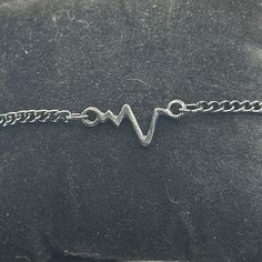 Description: Heartbeat/Ekg With Heart Rhythm Bracelet/Anklet. Measurement: 8-10 Inches Color: Black Tone Materials: Alloy Metal Condition: Nwot Minimalistic, Minimalist, Dainty, Chic, Bridal, Wedding, Bride, Boho, Bohemian, Nurse, Nursing, Doctor, Nurse Practitioner, Provider, Physicians Assistant, Hospital, Nursing Assistant, Huc Bag 20 Physicians Assistant, Heart Rhythm, Heart Rhythms, Physician Assistant, Nursing Assistant, Nurse Practitioner, Women Accessories Jewelry, No Brand, Bridal Wedding