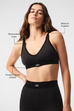 Our ultralight Airlift fabric, in an essential silhouette. The Airlift Line Up Bra sets it up to knock ‘em down during a super-sweaty hot yoga sesh or on the street. Flocking details, removable cups, and skinny adjustable straps give a clean, finished look. Pair with the matching Airlift 7/8 High-Waist Line Up legging or Airlift High-Waist Line Up Short for all-day wicking and breathing. Functional Nylon Activewear With Built-in Bra, Alo Yoga Breathable Nylon Activewear, Alo Yoga Nylon Activewear For Sports, Alo Yoga Activewear With Built-in Bra For Yoga, Compressive Nylon Activewear By Alo Yoga, Alo Yoga Compressive Nylon Activewear, Alo Yoga Black Activewear With Built-in Bra, Compressive Bra-friendly Alo Yoga Activewear, Alo Yoga Medium Support Sports Bra