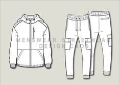 MENSWEAR CAD DRAWINGS, available for editing on Adobe Illustrator. You can also drop the PDF files onto Photoshop. This pack includes technical menswear tracksuit streetwear to start your collection or to add new pieces to your brand! This Menswear essentials streetwear collection pack includes: - X1 TECH HOOD ZIP THROUGH - X1 TECH JOGGERS There are 2 download files of this pack: - ai. file of the layout as shown and each garment on a A3 page - pdf file of the layout as shown and each garment on Technical Track Jacket With Drawstring Hood For Streetwear, White Joggers With Ribbed Cuffs, Urban Streetwear Tracksuit With Ribbed Cuffs, Urban Tracksuit With Ribbed Cuffs For Streetwear, Sporty Streetwear Activewear With Branding, Functional Winter Tracksuit For Streetwear, Streetwear Sportswear Activewear With Pockets, Streetwear Activewear With Pockets, Sportswear Activewear With Pockets For Streetwear