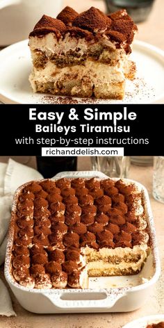 an easy and simple dessert with step - by - step instructions