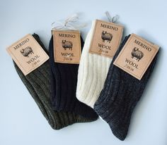 Merino Handmade wool socks. Merino Socks are warm for a day of walking and good for cold days in Winter. Socks are made from 99% merino wool, 1% polyamide has been added to better stretch They are thick, warm and healthy for your feet. Price is for one pair of socks. Merino Wool Care Instructions. - Wash at low temperature on a gentle machine cycle. - Do not tumble dry. - Line dry. - Do not wring to remove excess water. - Do not use bleach. - Do not use fabric softener. - Do not dry clean. - Use a cool iron avoiding prints. Handmade and unique. Merino Socks, Merino Wool Socks, Work Socks, Winter Socks, Wool Socks, Alpaca Wool, Fabric Softener, Casual Socks, Cool Socks