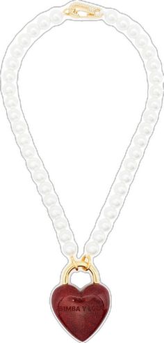 Elegant White Jewelry With Logo Charm, Party Heart-shaped White Pearl Necklace, White Formal Jewelry With Logo Charm, White Necklaces With Logo Charm As Gift, Formal White Jewelry With Logo Charm, White Necklaces With Logo Charm For Gift, White Necklace With Logo Charm As Gift, White Necklace With Logo Charm For Gift, Elegant White Necklace With Logo Charm