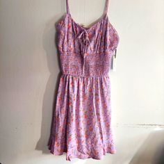 Super Nice Purple Floral Dress. Super Cute. Stretchy And Casual Dress. Sime M. Purple Floral Print Sundress For Spring, Spring Purple Floral Print Sundress, Spring Floral Print Purple Sundress, Purple Floral Print Sundress For Summer, Purple V-neck Sundress For Spring, Purple V-neck Spring Sundress, Purple Floral Print Dress With Spaghetti Straps, Fitted Purple Mini Sundress, Casual Purple Sleeveless Sundress