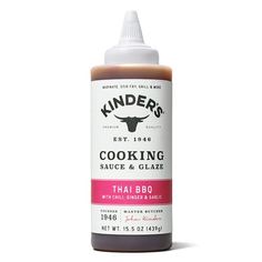 a bottle of cooking sauce on a white background