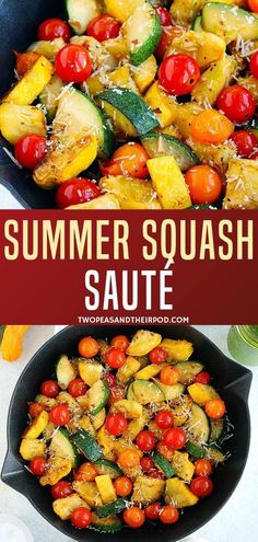 this summer squash and zucchini saute is the perfect side dish for any meal