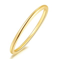 PRICES MAY VARY. 【NO DISCOMFORT】 The 14k gold rings for women is designed with comfort in mind. Both the inner ring and the outer edge of the gold bands for women are carefully polished and treated to ensure that you do not feel any discomfort or restraint when wearing our gold rings for women. This comfortable wearing experience makes the gold rings for women ideal for everyday wear 【PURSUIT OF SIMPLICITY】This gold rings for women 14k gold stands out for 14k gold rings for women gold’s simple y Plain Rings For Ladies, Gold Bands For Women Simple, Cheap Gold Rings For Women, Simple Gold Rings Everyday Stylish, No Stone Gold Ring, Simple Solid Gold Rings, Cheap Gold Rings For Formal Occasions, Rose Gold Thumb Rings For Women, Gold Bands For Women