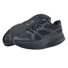 Need a little more energy at work? Rock these extra-cushioned shoes with the popular oversized midsole of a performance athletic-inspired style and the slip resistance only we deliver. Size: 7.5.  Color: Black.  Gender: female.  Age Group: adult. Heel Sneakers, Slip Resistant Shoes, Sneaker Style, Sneaker Dress Shoes, Black Wedge, More Energy, Only Shoes, Comfortable Sneakers, Classic Sneakers