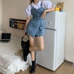 Summer Overalls, Romper Women, Casual Playsuit, Overalls Casual, Jumpsuits Women, Short Playsuit, Short Denim, Short Jumpsuit, Denim Jumpsuit