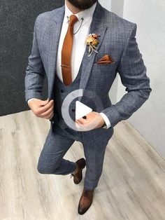 Wedding Suits Men Grey, Blue Slim Fit Suit, Grey Slim Fit Suit, Suits Men Slim, Blue Suit Men, Slim Fit Suit Men, Slim Suit