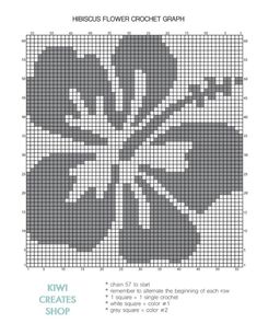 a cross stitch pattern with the words kiwi creates shop written in black and white