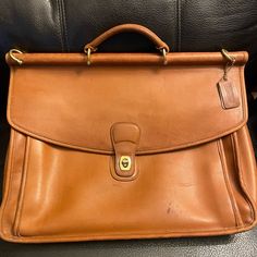 Reposhing This Item I Purchased From @Imblessed3x. Loved It, But Ready To Rotate For Something New. Questions? Leave A Comment Below! Brown Briefcase With Gold-tone Hardware For Work, Vintage Top Handle Bags For Work, Classic Brown Travel Cases, Classic Rectangular Cases For Everyday, Elegant Brown Case For Everyday Use, Elegant Everyday Brown Case, Elegant Brown Everyday Case, Brown Satchel Briefcase With Gold-tone Hardware, Vintage Smooth Grain Shoulder Bag For Travel