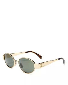 Celine Triumph Sunglasses, Metallic Sunglasses, Celine Glasses, Summer Wishlist, Wishlist Ideas, Celine Triomphe, Gold Glasses