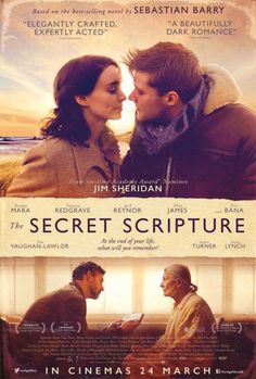 the movie poster for secret scripture, starring actors from two different films in one place