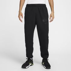 These sweat-wicking joggers are built for versatility, with soft French terry fabric and a classic fit. Side pockets and a snap back pocket offers places to store your essentials. Nike Relaxed Fit Moisture-wicking Joggers, Nike Relaxed Fit Joggers For Gym, Nike Moisture-wicking Fleece Joggers, Nike Functional Joggers For Jogging, Joggers Black, Nike Joggers, Fitted Joggers, Terry Fabric, French Terry Fabric