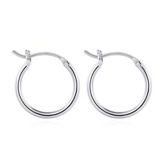 PRICES MAY VARY. SIZE: 15mm ( 0.6 Inch ) Diameter, Small Silver Hoop Earrings. Thickness of the Silver hoop earrings are 2mm wide. Perfect size small hoop earrings for women wear. MATERIAL: Made of brass material, S925 sterling silve post, hypoallergenic hoop earrings for women girls wear, classic minimalist silver hoop earrings with sturdy clasp, lead free and nickel free earrinngs for women, suit for sensitive ears. PERFECT EAR JEWELRY: Packed with dainty elegant gift bag to store your silver Gold Hoops Earrings, Small Silver Hoop Earrings, Rose Gold Hoop Earrings, Small Gold Hoop Earrings, Small Gold Hoops, Nickel Free Earrings, Mini Hoop Earrings, Hoops Earrings, Hoop Earrings Small