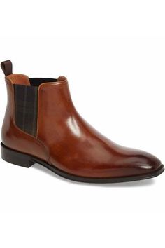 Men's Spring Shoes Brown Slip-on Chelsea Boots With Leather Sole, Brown Chelsea Boots For Business In Winter, Brown Plain Toe Chelsea Boots For Fall, Brown Round Toe Chelsea Boots For Business, Chelsea Boots With Leather Sole For Business In Fall, Winter Plain Toe Chelsea Boots In Leather, Masculine Ankle Boot For Fall, Masculine Chelsea Boots With Round Toe For Fall, Winter Leather Chelsea Boots With Plain Toe