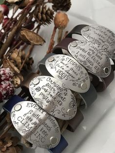 Every Mountain Top is Within Reach if You Just Keep Climbing--Encouragement Gift--Keep Going--Friend Cheap Hand Stamped Bracelets For Women, Metal Stamped Jewelry Diy, Recovery Sayings, Stamped Bracelets, Hat Bar, Hand Stamped Metal, Encouragement Gift, Metal Stamped Jewelry, Stone Engraving