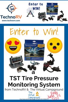 an advertisement for the tst tire pressure monitoring system from techny & the virtual campaign