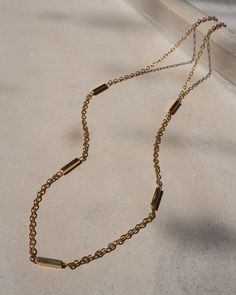 Gold Bar Chain Choker Length: approx. 16- 18 inches (adjustable) 18K Gold Plated Stainless Steel Initial Necklace Gold, Chain Anklet, Gold Bar, Chain Choker, Gold Plated Sterling Silver, Ring Bracelet, Initial Necklace, Ring Necklace, Gold Vermeil