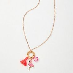 Justice Girls Flamingo Cluster Charm Necklace New! Item Comes From A Smoke Free Home I Do Not Accept Returns All Sales Are Final If You Are Satisfied With Your Purchase Please Leave 5 Star Ratings Thanks For Fun Pink Adjustable Charm Necklaces, Pink Adjustable Fun Charm Necklace, Fun Pink Adjustable Charm Necklace, Playful Pink Necklace For Summer, Playful Pink Summer Necklaces, Playful Pink Summer Necklace, Cute Pink Necklace For The Beach, Cute Pink Necklaces For Beach, Cute Pink Necklace For Beach