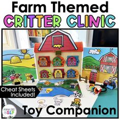 Use this versatile, farm themed play-based speech therapy resource with your preschool and school aged students to target articulation, wh questions, concepts, verbs, following directions, sequencing, grammar, vocabulary, and more!This is a perfect hands-on farm themed speech therapy activity to use as a speech therapy centre, push in activity, in a mixed group speech therapy session, or in an individual speech therapy session!!Pair this Toy Companion with your favourite farm themed books, toys, Early Intervention Activities, Speech Therapy Activities Preschool, Preschool Speech Therapy, Speech And Language Therapy, Therapy Toys, School Speech Therapy, Speech Therapy Games, Spatial Concepts, Grammar Vocabulary