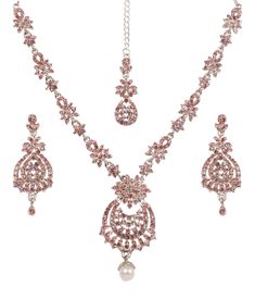 PRICES MAY VARY. New! Touchstone Indian Bollywood Handcrafted Filigree Floral Embellished With Pink Faux Rose Quartz Designer Jewelry Style Statement Necklace Mangtika Set In Silver Tone For Women. EXTRA LONG EARRINGS. Length 2.75 inches SPECIFICATIONS: Necklace Length: 15.50 Inches. (Extendable/Adjustable With Extra Links/Chain Up To 19.25 Inches. Earrings Weight (Single) 10 Gms. Earrings Length 2.75 Inches. Earrings Width 1 Inch. OCCASION Will add luster when worn for a wedding, engagement, pa Extra Long Earrings, Handmade Fabric Bags, Heritage Jewellery, Wedding Designer, Stylish Necklace, Indian Bollywood, Jewelry Style, Jewelry Design Necklace, Jewelry Brand