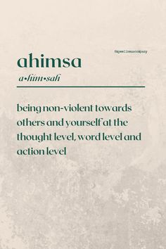 Learn more about what ahimsa means and how to bring it into your life! Ahimsa Quotes, Aparigraha Quotes, Ayurveda Quotes, Yamas And Niyamas Quotes, Yoga Philosophy Quotes, Yoga Sutras Quotes, Sloth Names, Eight Limbs Of Yoga, Yamas And Niyamas