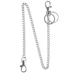 PRICES MAY VARY. Product Details: This wallet chain includes a portable link chain, two lobster clasp on both ends and two flat keyrings. Made of nickel-plated metal, it’s smooth, durable and shiny, no fading, durable enough and able to withstand daily wear and tear. Convenient to Use: With two clasps chain, your keys, wallet, bags and all daily use accessories can be easily attached to your belt loop, purses or handbags. No need to worry about losing your belongings, and you'll have easy access Gang Costumes, Chain Jeans, Chain Pants, Jeans Chain, Pant Chains, Silver Keychain, Key Wallet, 2 Rings, Metal Accessories