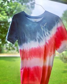 Red white blue tie dye Tshirt Patriotic Multicolor Short Sleeve T-shirt, Red Relaxed Fit T-shirt For Independence Day, Multicolor School Spirit T-shirt For Summer, Multicolor Summer T-shirt For School Spirit, Casual Multicolor T-shirt For 4th Of July, Patriotic Red Cotton T-shirt, Multicolor American Flag Print Short Sleeve T-shirt, Red Patriotic Cotton T-shirt, Red Cotton Patriotic T-shirt