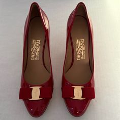 Gorgeous Patent Leather Pumps. New, Never Worn. Salvatore Ferragamo Shoes, Ferragamo Shoes, Patent Leather Pumps, Leather Pumps, Salvatore Ferragamo, Shoes Women Heels, Patent Leather, Shoes Heels, Size 7