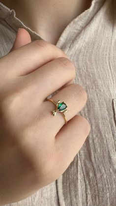 Pear Emerald Ring, Gold Lobster Ring, May Birthstone Ring, 14k Solid Gold, Crob Ring, Delicate Gift For Her, Menu Ring, Sea Products Ring Gold 14k Opal Ring As Gift, 14k Gold Opal Ring For Gift, Gold Opal Ring With Prong Setting As Gift, Yellow Gold Opal Ring Gift, 14k Gold Solitaire Opal Ring Gift, 14k Gold Opal Ring With Prong Setting As Gift, Dainty Yellow Gold Opal Ring As Gift, Gold Solitaire Opal Ring As Gift, Gold Solitaire Opal Ring