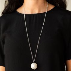 $6 Individually Or 3 For $10 Bundle Together For A Deal! Nwot Long Silver Necklace With Pearl Pendant Casual White Jewelry For Party, Casual White Pearl Necklace, Necklace With Pearl, Long Silver Necklace, Paparazzi Jewelry, Pearl Pendant, White Silver, Womens Jewelry Necklace, Pearl Necklace