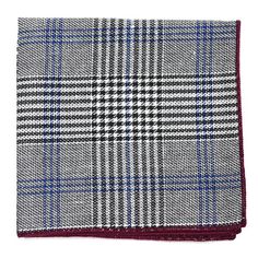 Prince Of Wales Pocket Square African Print Pocket Square, Luxury Blue Pocket Square For Men, Luxury Men's Rectangular Pocket Square, Classic Blue Silk Pocket Square, Multicolor Cotton Handkerchiefs/pocket Squares, Glen Plaid, The Gentleman, Dapper Day, Color Pairing