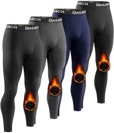 PRICES MAY VARY. Heated and Warm:The mens thermal compression pants are designed for you to keep the warm in winter.Fleece lined inside help you preserve heat when you stay in cold weather. 4 Way Stretch:Mens thermal baselayer made of stretchable fabric,these thermal tights pants can effectively protect muscles and reduce muscle shaking during intense exercise. Moisture Wicking: The fabric of thermal compression pants is quick-drying and breathable,both at home or after sport, these thermal legg Mens Compression Pants, Thermal Tights, Thermal Pants, Thermal Leggings, Mens Compression, Mens Thermals, Winter Leggings, Compression Pants, Thermal Shirt