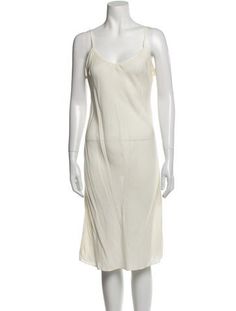 Mara Hoffman Slip DressNeutralsSleeveless with Scoop NeckDesigner Fit: Dresses by Mara Hoffman typically fit true to size. Fitted Sleeveless Silk Dress In White, Sleeveless Slip Dress For Casual Occasions, Spring Silk Knee-length Slip Dress, White Silk Sleeveless Slip Dress, Chic Slip Dress With Scoop Neck For Spring, Chic Spring Slip Dress With Scoop Neck, Elegant Sleeveless Slip Dress For Spring, Casual Sleeveless Slip Dress For Dressing Down, Fitted Sleeveless Slip Sundress