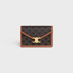 WALLET ON CHAIN MARGO in TRIOMPHE CANVAS and calfskin Celine Wallet, Fragrance Bottle, Wallet On Chain, Day Book, Fragrance Collection, New Fragrances, Office Fashion, Dog Accessories, Canvas Leather