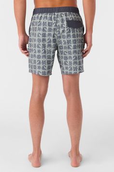 Ready for sunshine and long days at the beach or by the pool. Our trunks feature an elastic waist that's fully adjustable so you can get the perfect fit every time. Side pockets offer extra storage while the shorter outseam creates a vintage-inspired look. The boxer brief liner adds extra comfort. O'Neill Men's swim trunk 17" Outseam- well above the knee fit Hyperfreak stretch O'Neill Hyperdry Elastic waist with tunnel drawcord Hand pockets, back pocket Boxer brief liner Anti-rash hyperthread 53 Hawaiian Bottoms With Built-in Shorts For Beach Season, Green Beach Bottoms With Built-in Shorts, Adjustable Waist Swim Trunks For Summer Vacation, Summer Vacation Swim Trunks With Adjustable Waist, Casual Beach Bottoms For Warm Weather, Beach Shorts With Adjustable Waist, Summer Beach Shorts With Adjustable Waist, Casual Bottoms With Built-in Shorts For Vacation, Casual Short Bottoms For Vacation